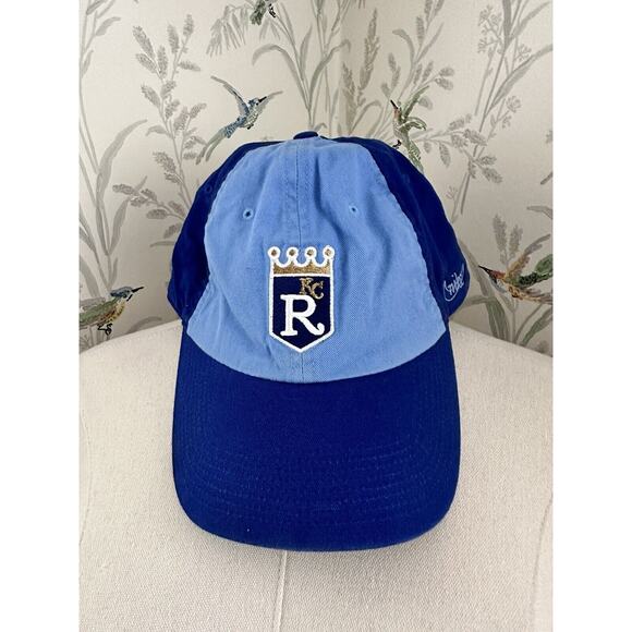Vintage Kansas City Royals Hat Cap Strap Back Blue Adjustable Baseball MLB Nike - Picture 1 of 5